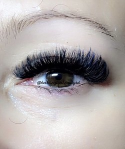 Eyelashes, eyelash extensions, red deer